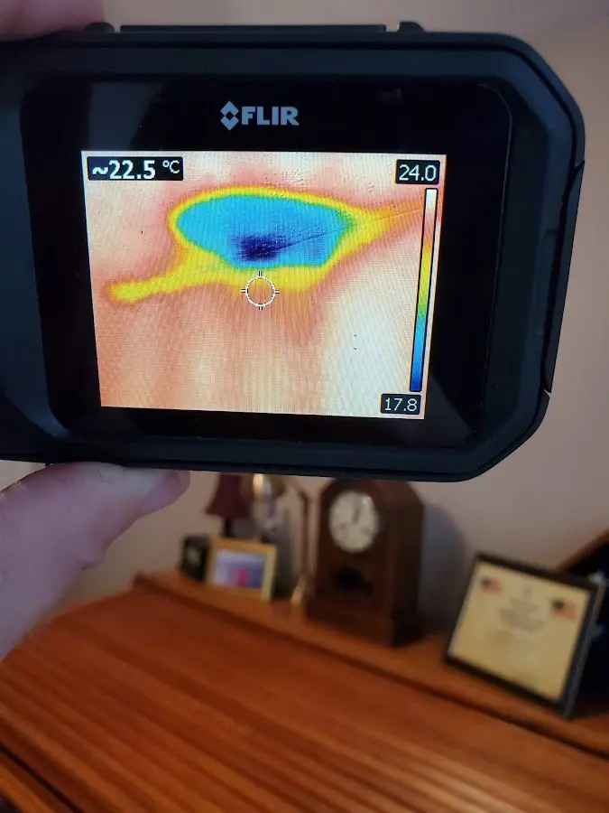 Thermal imaging inspection for water damage in Del City