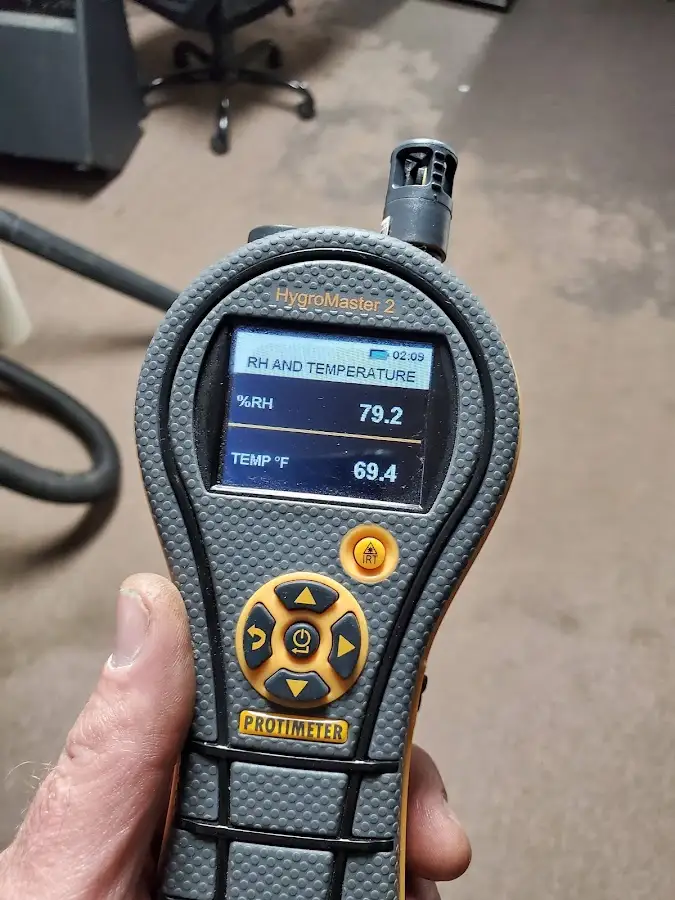 Moisture meter humidity assessment for Mold Remediation & Removal in Del City